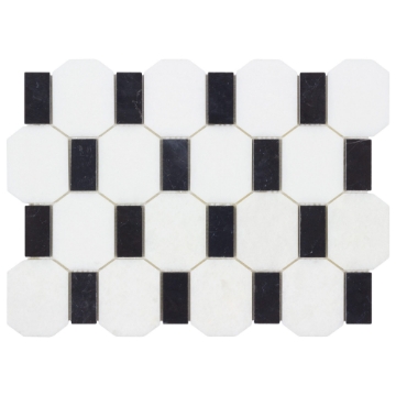 Picture of Anthology Tile - The Finish Line Kaya Mosaic Kaya Sable Black
