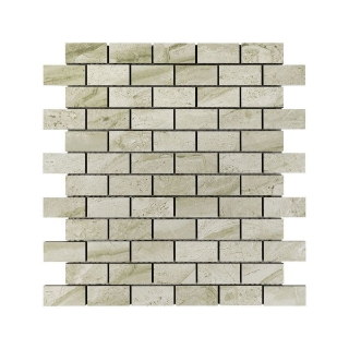 Picture of Anthology Tile - Marbleridge Reserve 1 x 2 Mosaic Misty Silk