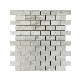 Picture of Anthology Tile - Marbleridge Reserve 1 x 2 Mosaic Ashen Silk