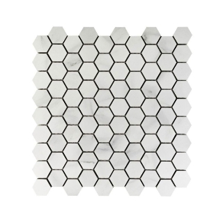 Picture of Anthology Tile - Marbleridge Reserve Hex Mosaic Carrara Essence