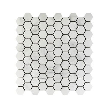 Picture of Anthology Tile - Marbleridge Reserve Hex Mosaic Carrara Essence