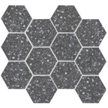 Picture of Emser Tile - Fragmento Hex Mosaic Black Small Speckle
