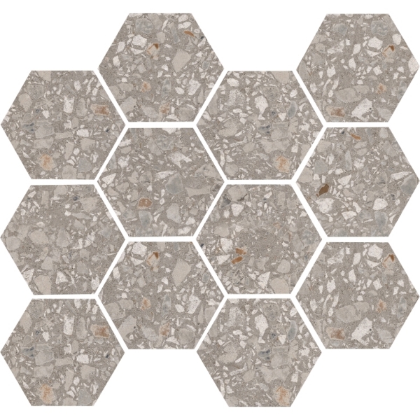 Picture of Emser Tile - Fragmento Hex Mosaic Fawn Large Speckle