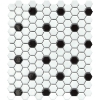 Picture of Emser Tile - Influence White Black Hex