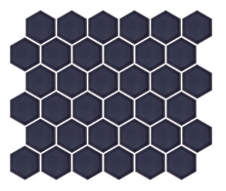 Picture of Emser Tile - Savvy Hexagon Mosaic Navy