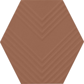 Picture of Marazzi - Rhyme and Reason Hexagon Warm Terracotta