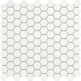Picture of Emser Tile - Source 1 x 1 Hex Mosaic Pure White