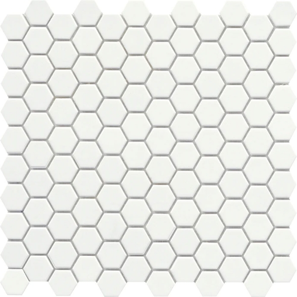 Picture of Emser Tile - Source 1 x 1 Hex Mosaic Pure White