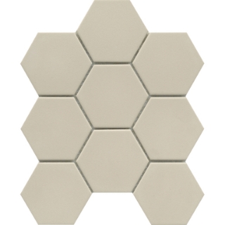 Picture of Emser Tile - Source 3 x 3 Hex Mosaic Fawn Matte