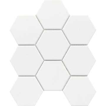 Picture of Emser Tile - Source 3 x 3 Hex Mosaic Pure White Matte