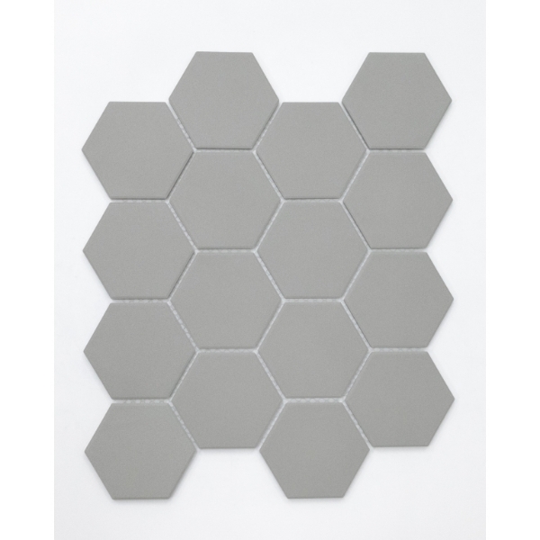 Picture of Emser Tile - Source 3 x 3 Hex Mosaic Smoke Matte