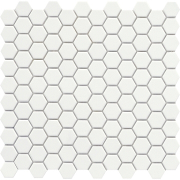 Picture of Emser Tile - Source 1 x 1 Hex Mosaic 10 x 12 White