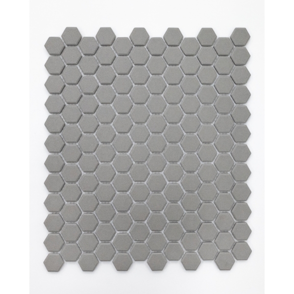 Picture of Emser Tile - Source 1 x 1 Hex Mosaic 10 x 12 Smoke