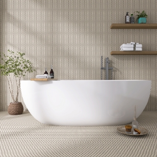 Picture of Emser Tile - Source Penny Round Fawn