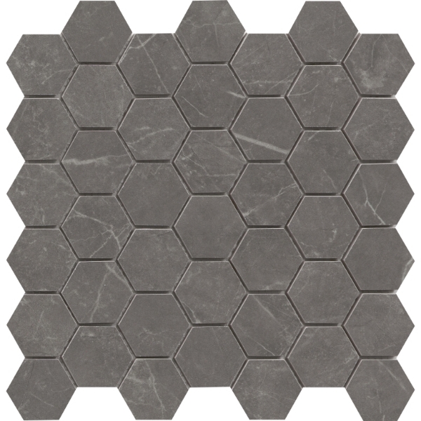 Picture of Emser Tile - Sterlina II Hexagon Mosaic Asphalt