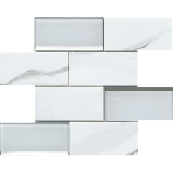 Picture of Emser Tile - LAmour White 3 x 6 Offset