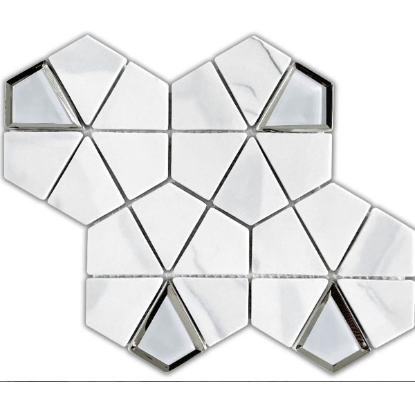 Picture of Emser Tile - LAmour White Kaleidoscope