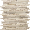 Picture of Emser Tile - Lucente Glass and Stone Linear Mosaic Blend Servolo