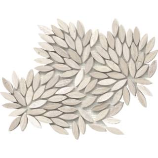 Picture of Emser Tile - Metro Leaf Mosaic Cream