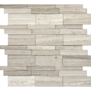 Picture of Emser Tile - Metro 3D Linear Mosaic Cream