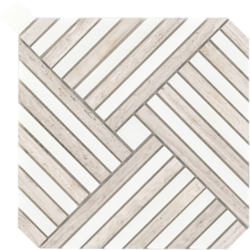 Picture of Emser Tile - Alluro Mosaic Mini Palace Cream