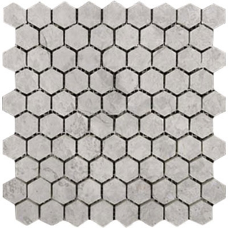 Picture of Emser Tile - Marble Hexagon Mosaic Polished Silver