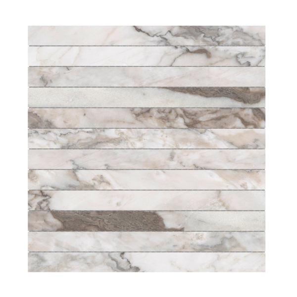 Picture of Emser Tile - Marble 1 x 12 Mosaic Lenza Fiore