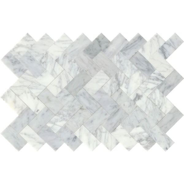 Picture of Emser Tile - Link White Herringbone