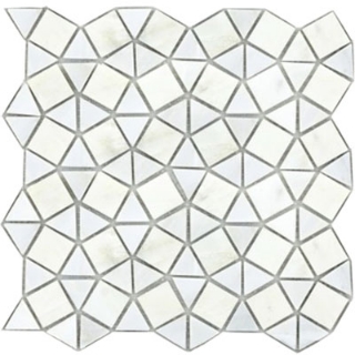 Picture of Emser Tile - Marble Geometric Mosaic Winter Frost