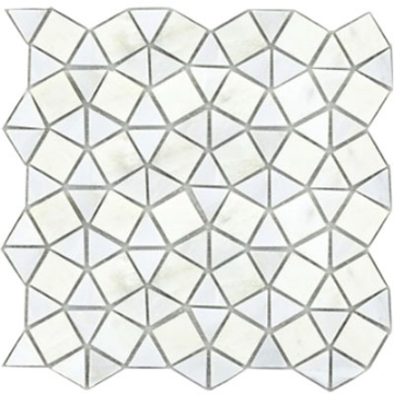 Picture of Emser Tile - Marble Geometric Mosaic Winter Frost