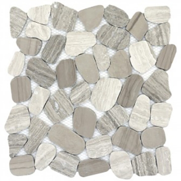 Picture of Emser Tile - Cultura Stone Pebble Mosaic Blend Autumn
