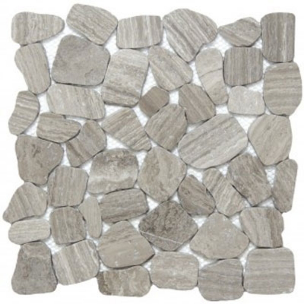 Picture of Emser Tile - Cultura Limestone Pebble Mosaic Gray