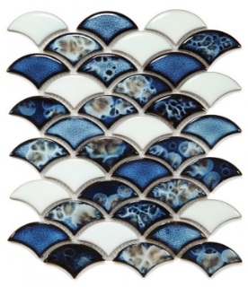 Picture of Elysium - Dragon Scale Porcelain Ocean
