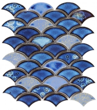 Picture of Elysium - Dragon Scale Porcelain Royal Blue