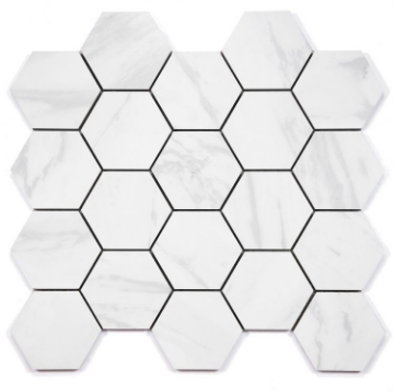 Picture of Elysium - Volakas Premium Mosaic Hexagon