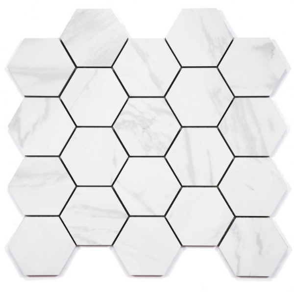 Picture of Elysium - Volakas Premium Mosaic Hexagon