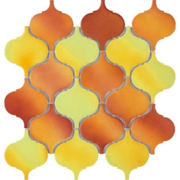 Picture of Elysium - Hulu Arabesque Mosaic Orange