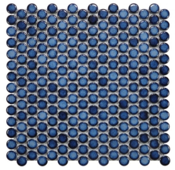 Picture of Elysium - Hulu Penny Round Mosaic Blue
