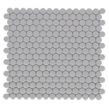 Picture of Elysium - Hulu Penny Round Mosaic City Grey Matte