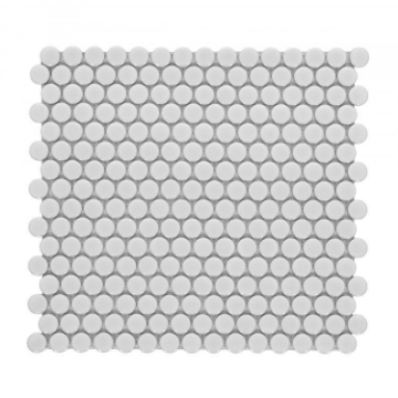 Picture of Elysium - Hulu Penny Round Mosaic Light Grey Matte