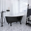 Picture of Elysium - Hulu Penny Round Mosaic Mixed Grey Glossy