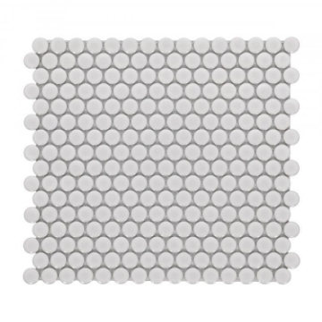 Picture of Elysium - Hulu Penny Round Mosaic Natural Grey Glossy