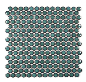 Picture of Elysium - Hulu Penny Round Mosaic Turquoise