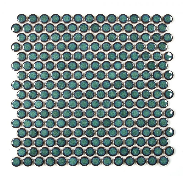 Picture of Elysium - Hulu Penny Round Mosaic Turquoise