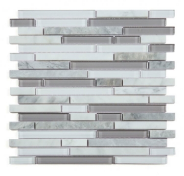 Picture of Elysium - Linear Glass Mosaic Montage Grey