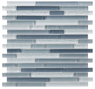 Picture of Elysium - Linear Glass Mosaic Rain Blue
