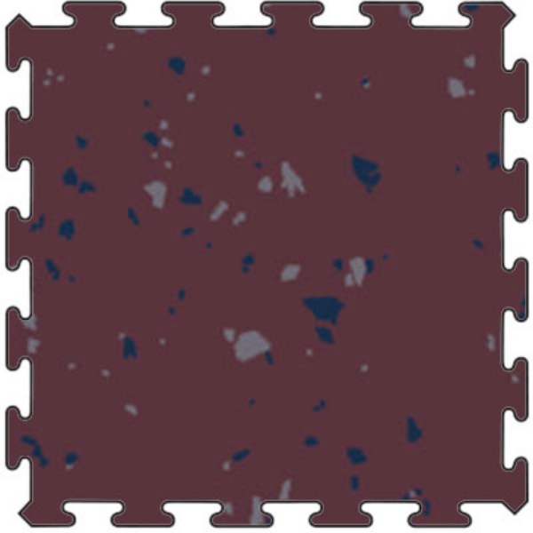 Picture of Flexco - Tuflex Force Interlocking Edge Plum Pudding w Delft Pansy Medium Gray