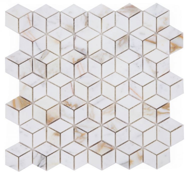 Picture of Elysium - Precious Stone Mosaics Cubic Calacatta Gold
