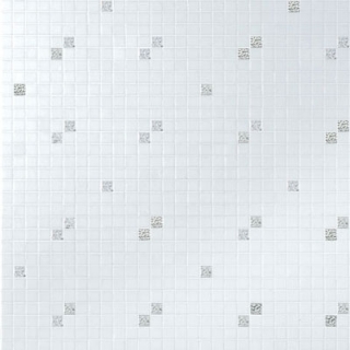 Picture of Bisazza Mosaico - Decori 20 - Diagonale Bianco Oro