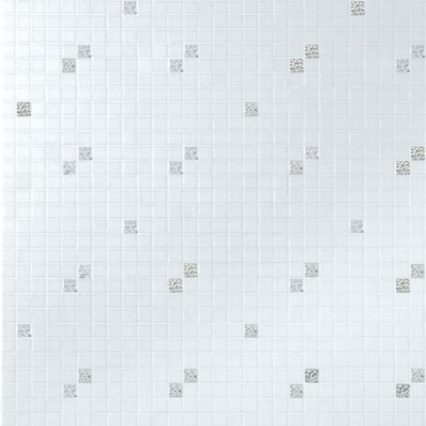 Picture of Bisazza Mosaico - Decori 20 - Diagonale Bianco Oro